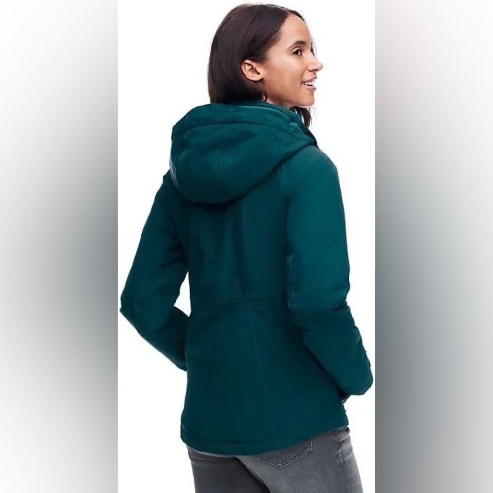 Lands’ End Women's Classic Squall Waterproof Insulated Parka Size XS Teal Winter - Picture 2 of 14